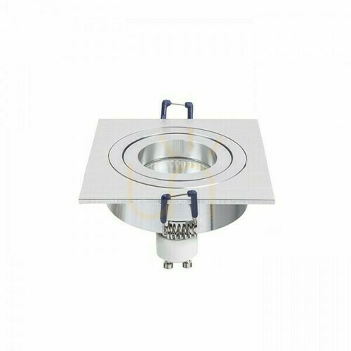 Check Pasadena Gu10 Sq I Recessed Luminaire Brushed Aluminum 230 V 50 W.