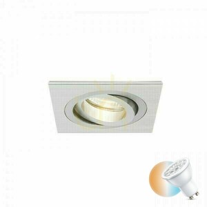 Pasadena Gu10 Sq I Recessed Luminaire Brushed Aluminum 230 V 50 W. small 0