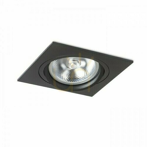 Check Pasadena G53 Sq I Black 12 volt 50 watt recessed luminaire.