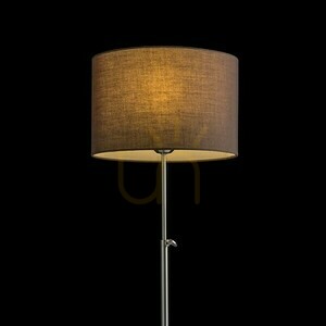 Rendl EDIKA table lamp, brown / matt nickel, E27, 15 W small 1