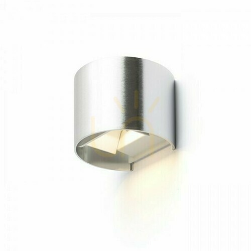 Check Tito R outdoor wall lamp Brushed Aluminum 230 V Led 6 W Ip54 3000 K