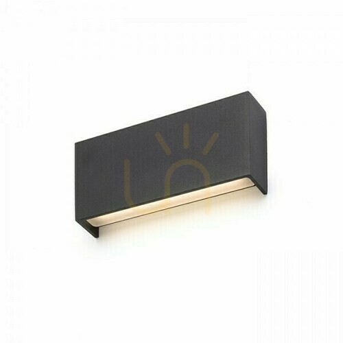 Check Outdoor wall lamp Torino Black 230 V Led 2x5 W Ip54 3000 K