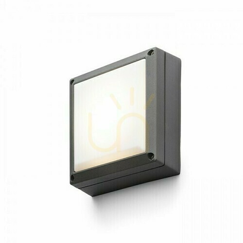 Check Wall lamp Delta 145 Surface-mounted Anthracite 230 V Gx53 9 W Ip54