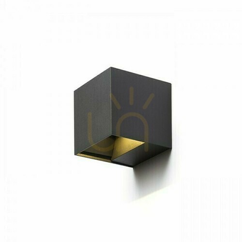 Check Carre outdoor wall lamp Anthracite 230 V Led 2x3 W Ip54 3000 K