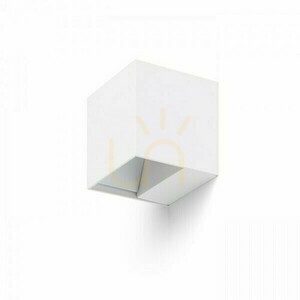 Carre outdoor wall lamp White 230 V Led 2x3 W Ip54 3000 K small 1