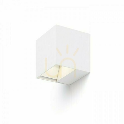 Check Carre outdoor wall lamp White 230 V Led 2x3 W Ip54 3000 K
