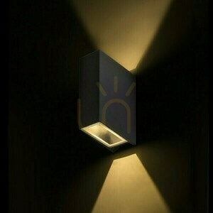 Outdoor wall lamp Ukko Black 230 V Led 2x3 W 55° Ip54 3000 K small 1