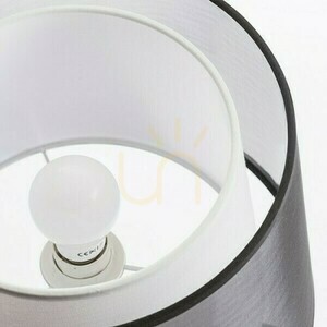 Rendl Esplanade transparent black-and-white chrome table lamp E27 15 W R12484 small 3