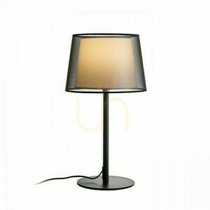Rendl Esplanade transparent black-and-white chrome table lamp E27 15 W R12484 small 0