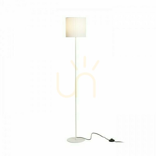 Check Etesian Floor Standing Lamp White 230 V E27 28 W.