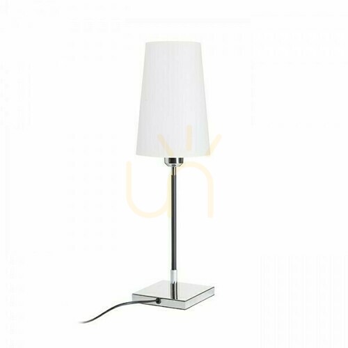 Check Rendl Lulu table lamp white/black chrome E27 8 W R12464