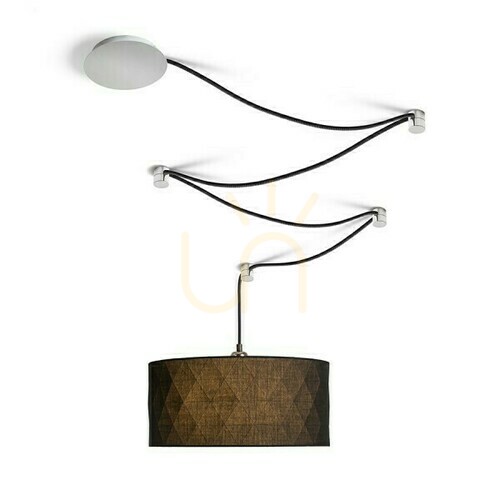 Check Shade, Lampshade Jakaranda 40 Black Max. 28 W
