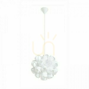 Coco White Pcv Pendant Lamp 230 V E27 28 W. small 2