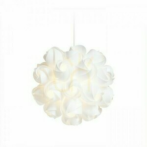 Coco White Pcv Pendant Lamp 230 V E27 28 W. small 0