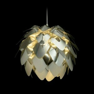 Encombre Pendant Lamp Chrome Foil 230 V E27 42 W. small 1