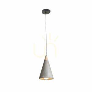 Rendl HEIDI R12380 concrete and wood pendant light, E27, 14.8 cm small 5
