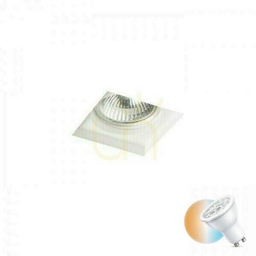 Check Dandy Sq Recessed Gypsum 230 V Gu10 35 W luminaire.