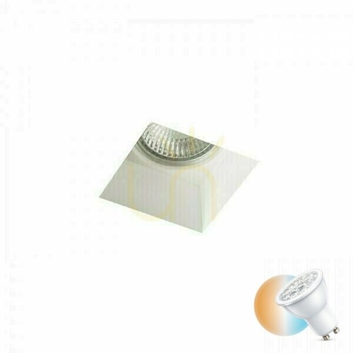 Check Rendl QUO SQ I recessed gypsum light fitting GU10 R12360