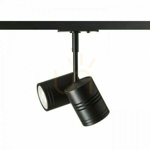 Check Rendl Beeba II black 1-circuit track spotlight, 2 × GU10