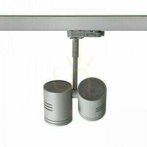 Beeba Ii Spotlight For 3 Phase Silver Gray Rail 230 V Gu10 2x35 W. small 4