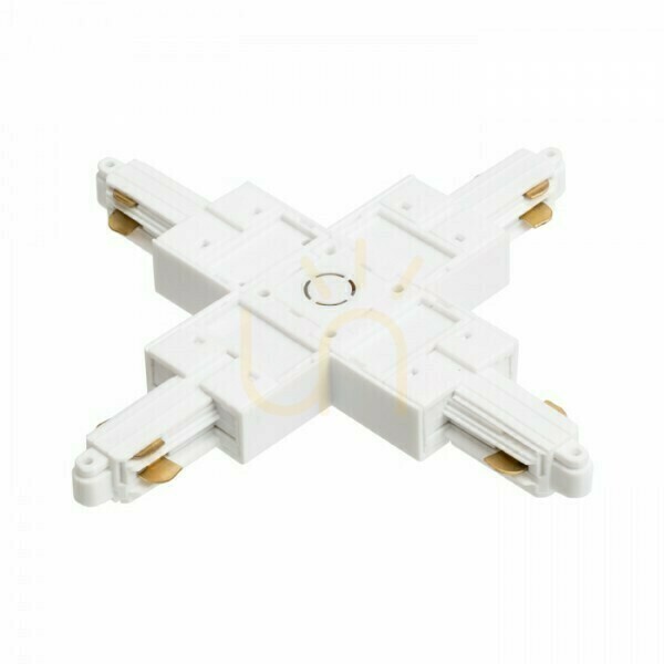View White X Connector for 1-Circuit Track Rendl R12278 White X Connector for 1-Circuit Track Rendl R12278