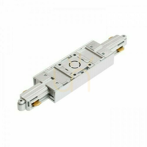 Check Lighting Bus 1 F Switch Long With Power Option Silver Grey 230 V