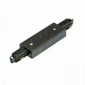 Rendl 1F R12264 long straight connector with feed-in, black, 230 V small 0