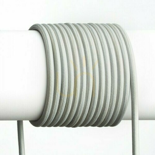 Check Accessory for lampshades Fit 3x0.75 Textile cable 1 Mb White
