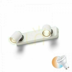 Dugme Ii Surface Mounted Lamp White/Antracite 230 V Gu10 2x35 W. small 0