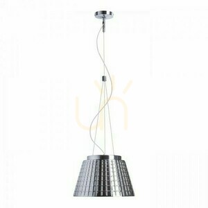 Rendl CORONA Chrome-Tinted Glass Pendant Light, E27, max. 15 W, R12055 small 0