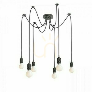 Cindy Vi Pendant Lamp Black 230 V E27 6x42 W. small 1