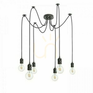 Cindy Vi Pendant Lamp Black 230 V E27 6x42 W. small 0