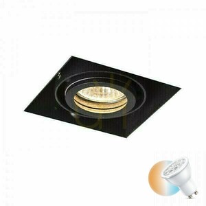 Electra I Black 230 V Gu10 50 W recessed luminaire. small 0