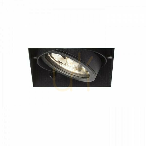 Electra I Black 12 V G53 50 W recessed luminaire.