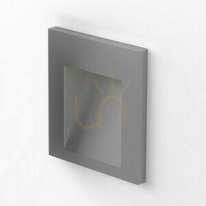 Tess Sq Silver Grey outdoor recessed luminaire 230 V Led 3 W Ip54 3000 K small 4