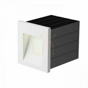 Recessed outdoor luminaire Tess Sq White 230 V Led 3 W Ip54 3000 K small 2