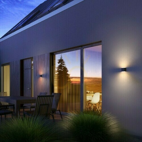 Check Outdoor wall lamp Choix 114 wall Anthracite 230 V Led 2x3 W Ip54 3000 K