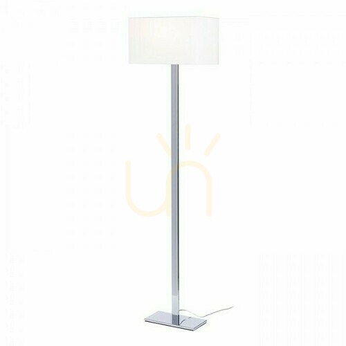 Check Plaza Floor Lamp White Chrome 230 V E27 max 15 W