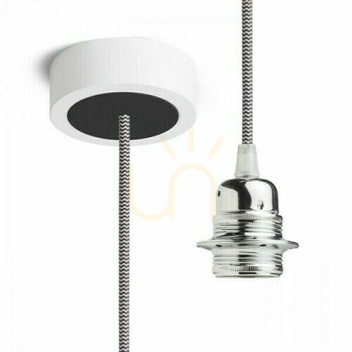 Check Shade, Hex Lampshade Hanging Set Bp+C/Bk+Cho+Cp1 230 V E27 28 W.