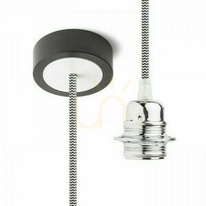 Shade, Hex Lampshade Hanging Set Cp+C/Bk+Cho+Bp1 230 V E27 28 W. small 3