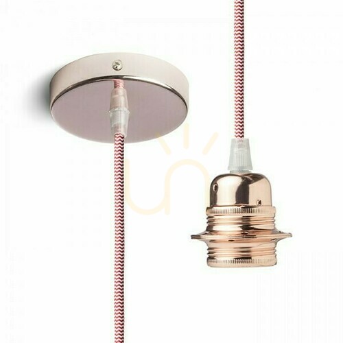 Check Shade, Lampshade Elisa Hanging Set Mp+Cz/Bk+Mo 230 V E27 28 W.