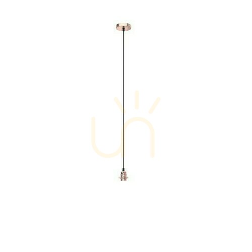 Check ELISA pendant set CB+BC+CF copper, black cable E27 max. 15 W Rendl