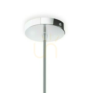 Rendl ELISA R11873 E27 lampshade suspension set, chrome with grey cable 150 cm small 1