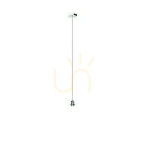 Rendl ELISA R11873 E27 lampshade suspension set, chrome with grey cable 150 cm small 0