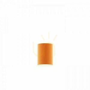 Shade, Lampshade Ron 15/20 Chintz Orange/White Pvc Max. 28 W small 1