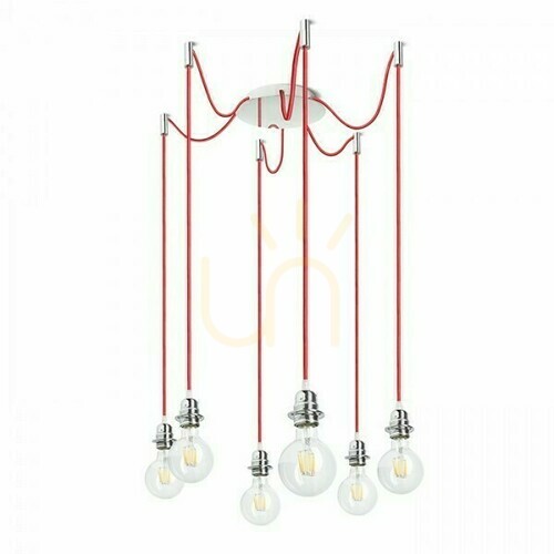 Check Shade, Lampshade Kombix 6 Hanging Set Chp+Czk+Cho 230 V E27 6x28 W.