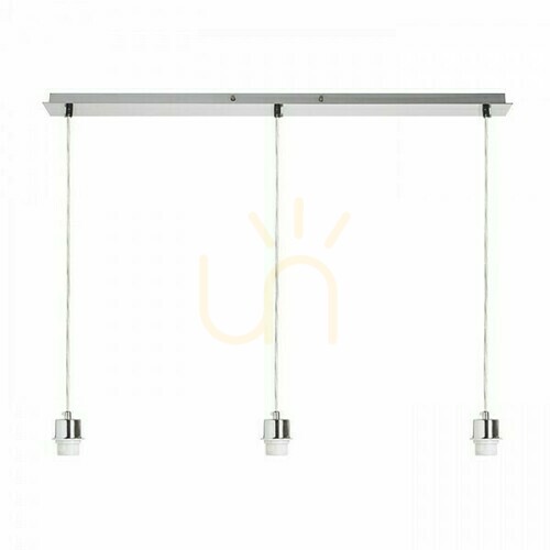Check Rendl MORE 80 pendant ceiling base, matt nickel, 3×E27 R11776