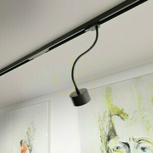 Pixie Spotlight On Flexible Arm For 3 Phase Rail Black 230 V Led Gx53 7 W. small 1