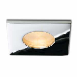 Rendl SPLASH SQ R11735 chrome recessed downlight GU10 LED max. 8 W IP65 small 6