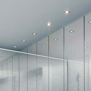 Rendl SPLASH SQ R11735 chrome recessed downlight GU10 LED max. 8 W IP65 small 8
